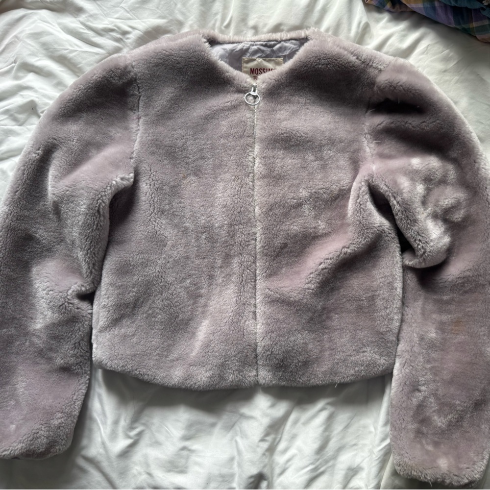 Mossimo Supply Co. Light Purple Faux Fur Jacket